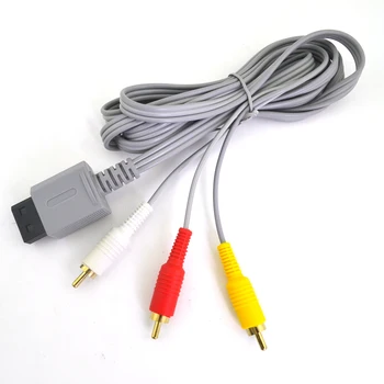 1,8 m Componentă cablu Audio-Video AV Compozit 3 RCA Cablu pentru Principalele 480p ieșire video pentru consola Wii