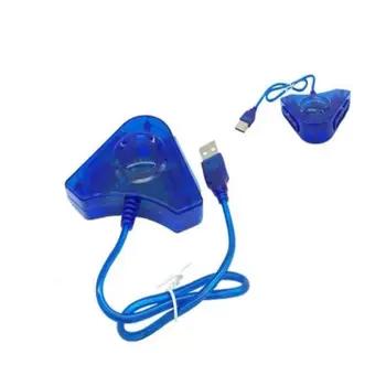 1 Buc USB Dual Player Convertor Cablu Adaptor Pentru Dual Playstation 2 Pentru PS2 USB Controler de Joc