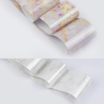 1 Cutie 4*120cm Marmură Serie Folii de Unghii Nail Art Transfer de Autocolante de Hârtie Autocolant Nail Art Slide DIY Decal pentru Unghii Accesorii