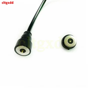 1 set Magnet de Primăvară-Încărcate Pogo pin conector de Alimentare Cablu de 1,5 Metri, plus Contact Țintă feminin Pin Unic