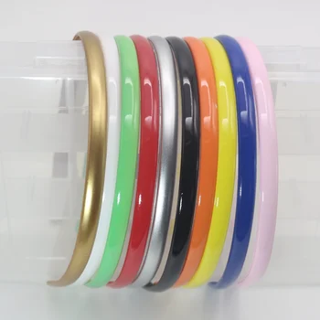 10 Amestecat Bubblegum Plastic de Culoare Banda de Păr Banda de 8mm Cu Dinți