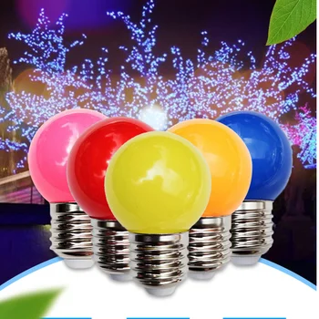 10buc/LED-uri Colorate E27 B22 3W RGB Albastru Rosu Verde AC220V 240V Economisire a Energiei LED Mingea de Golf Bec Glob Lampa lampa de crăciun