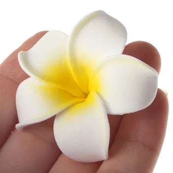 10buc/lot 4cm Plumeria Hawaiian Spuma PE Frangipani Flori Artificiale Flori Coafuri Ou Flori de Nunta de Decorare