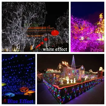10M Sloi de gheață Șir de Lumini LED-uri de Crăciun în aer liber de Iluminat rezistent la apa 220V 110V Șir Lampa de Crăciun, Anul Nou, Petrecere, Nunta Decor