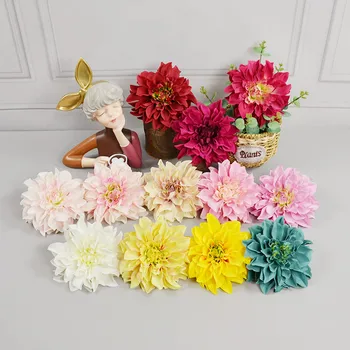 16cm 10buc mătase artificială dahlia cap de floare pentru nunta petrecere acasă decorare DIY grădină de flori de perete cutie de cadou proces
