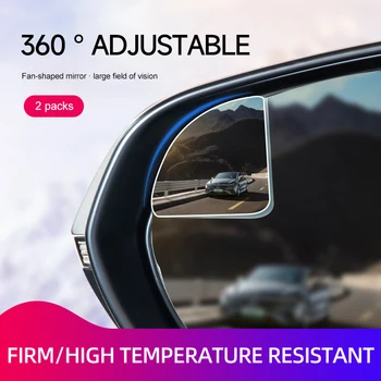 1Pair Blind Spot Mirror Pentru Masina HD de Sticla Fara rama Reglabil 360 de Grade Unghi Larg Convex Oglinda Retrovizoare de Asistență la Parcare cu Oglinda
