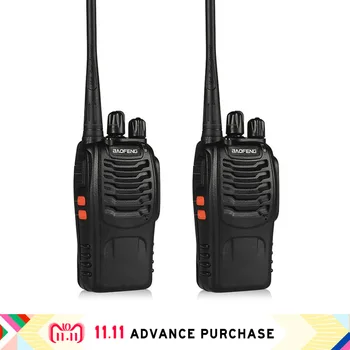 2 buc baofeng bf-888s walkie talkie radio portabil 888s walkie-talkie 888 comunicador pungă 10 km de vânătoare interfon de mers pe jos vorbesc