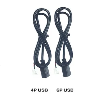 2*Masina Cablu USB Adaptor Conector Cablu de Extensie Adaptor Negru Pentru Android Radio Auto Stereo Auto Accesorii Piese