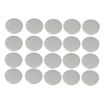 20 De Piese Metalice Rotunde Plate Cerc Gol Monedă Ștanțare Farmece Tag Pandantive Grava Disc Monede De Mai Multe Dimensiuni Membru Al Familiei Cadou