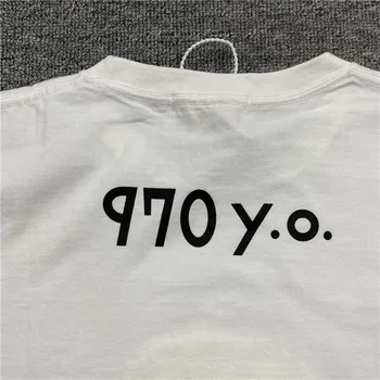 2022 Alb Kapital Cantry Butuc Tee Bărbați Femei 1:1 de Înaltă Calitate RAINBOWY Grafic Kapital T-shirt, Bluze Casual de Vara cu Maneci Scurte