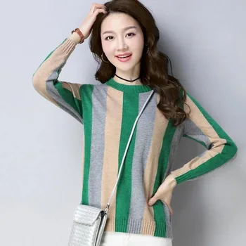 2022 Toamna Iarna Noua Moda Pulover Femeie O Gatului Maneca Lunga, Pulovere Femei Stil Coreean Tricou Femei Topuri