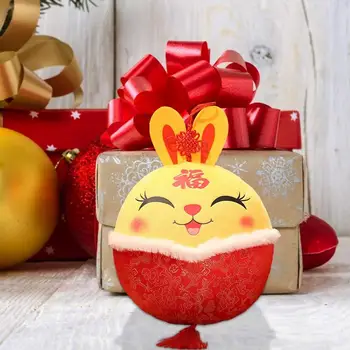 2023 Anul Nou Chinezesc Stil Dumnezeu A Bogăției Iepure Jucărie De Pluș Moale Iepurasul Norocos Umplute Papusa Mascota Colecție Cadou De Crăciun