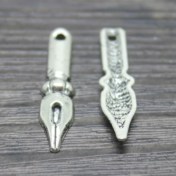 20buc-- 32*7mm argint tibetan stilou farmec pandantive pentru diy colier brățară bijuterii