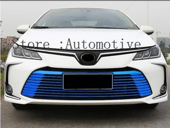 22 de pc-uri pentru Toyota Corolla Altis 2019 2020 2021 Chrome Bara Fata Grila de Turnare prin acoperire tapiterie Auto styling
