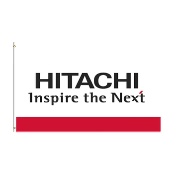 3x5 Ft HITACHI Pavilion Poliester Imprimate Digital Curse Banner Pentru Club Auto