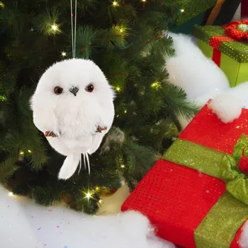 4BUC Ornamente de Crăciun Drăguț Bufnita Agățat Cadou de Simulare Creatoare Animal, Copac Xmas Decor Pandantiv Casă de Vacanță Partid