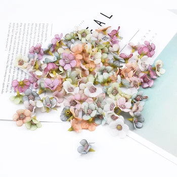 50 De Bucăți Mici Daisy Scrapbooking Nunta Decor Acasă Accesorii Stamen Flori De Craciun Cadouri Diy Cutie Flori Artificiale
