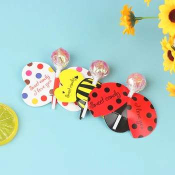 50pcs Drăguț Insecte Albine Fluture bomboane de Nunta Decoratiuni Card de Petrecere de Aniversare pentru Copii Rechizite-Cadou de Bomboane Pentru Copii