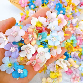 50pcs Noi de Flori 2cm Simulare Multicolor de Flori Daisy Diy Mini Mătase Ghirlandă de Flori Rochie de Decor
