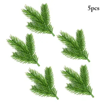 5pcs Ornament de Crăciun de Pin, Frunze de Flori Pentru Scrapbooking Nunta Decor, Accesorii Decor Acasă Plante Artificiale