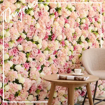 60X40CM Mătase Floare Trandafir Decor Acasă Șampanie, Flori Artificiale pentru Decor Nunta cu Flori de Perete Romantic Decor Nunta