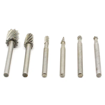 6pcs Dremel Instrument Rotativ Mini Burghiu Set de Instrumente de Tăiere, Pentru prelucrarea Lemnului Cuțit de Sculptură în Lemn Tools Kit Accesorii