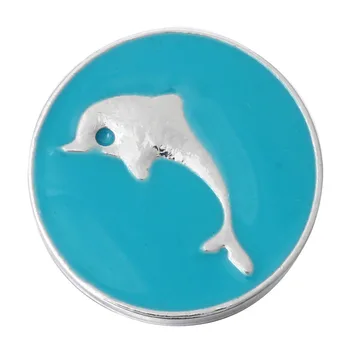 6pcs/lot Nou Snap Butonul Bijuterii de Metal Luna Stele steaua de mare Delfin Fixează pentru DIY 18mm Fixează Brățară pentru Femei