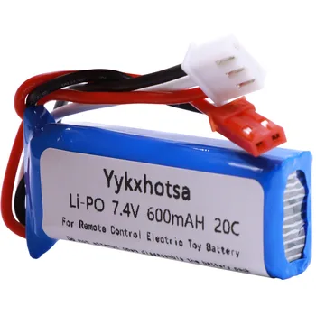 Acumulator Lipo pentru WLtoys K969 K979 K989 K999 P929 P939 RC Piese Auto 7.4 V 600mAh Baterie 601844 7.4 V 2S de înaltă calitate baterie lipo