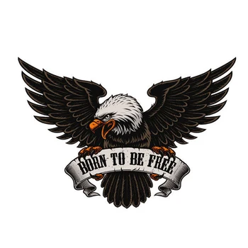 Amuzant Steagul American Vultur Pleșuv Născut Pentru Gratuit Autocolant Auto Automobile Motociclete Impermeabil din PVC Vinil Autocolante Accesorii Auto