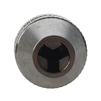 Argintiu+Negru 6mm sistemului de acces fără cheie Burghiu Mandrina de Schimbare Rapida Adaptor Convertor de prindere Hexagonal