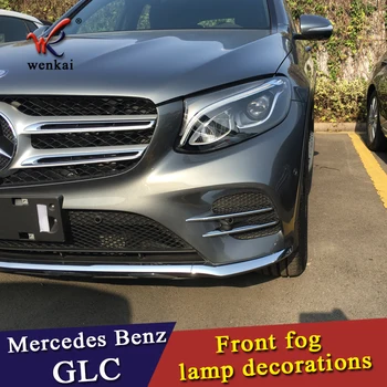 Armonsons de Ceață Față Lampă Lumina ABS Cromate Capac Autocolante pentru Mercedes-Benz GLC Clasa X253 2016+ Accesorii Styling Auto