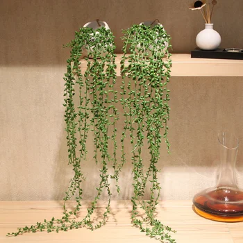 Artificial Verde Plante Rattan Ramuri Agățat de Perete Decor de Birou Camera Iubitului Lacrimi Plante Suculente Ornamente Aer Planta
