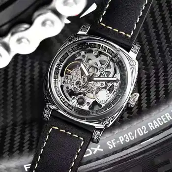 Autentic Brand de Top Sculptate Ceasuri Barbati Complet Automat Scobite impermeabil ceas Mecanic pentru barbati OM elegant CEAS