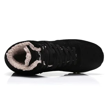 Barbati Cizme Barbati Pantofi De Iarna Plus Dimensiune Cald Glezna Botas Hombre Pentru Cizme De Iarna Din Piele Pantofi Pentru Bărbați De Pluș Iarna Tenisi Barbati 2019
