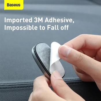 Baseus 2 buc Masina Clipuri Auto Fixare Vehicul Cârlige Organizator Universal Accesorii Auto Autocolant Suport Umeraș Cleme Metalice pentru Masina