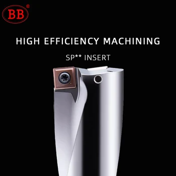 BB Magic Rapid de Gaurit Indexabil U Flaut CNC Gaura de Luare Strung Tool SP Introduce 2D/3D/4D/5D SPMG de Metal Instrument de Tăiere