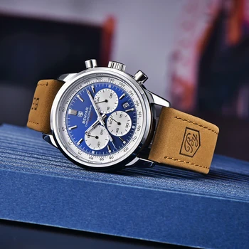 BENYAR Brand de Top Luxury Mens Ceasuri Sport Cuarț Ceas Cronograf Pentru Barbati Multifunctional Militare Impermeabile din Piele Ceas