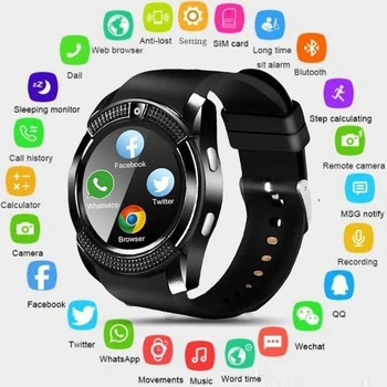 Bluetooth Smart Watch Phone Z60 din Oțel Inoxidabil Suport SIM Card TF Camera Fitness Tracker GT08 GT09 DZ09 A1 V8 Smartwatch