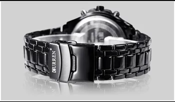 Brand de Top FIERBINTE CURREN Mens Ceasuri Cuarț Analog Ceas Militar Impermeabil Bărbați Ceasuri Sport 8023