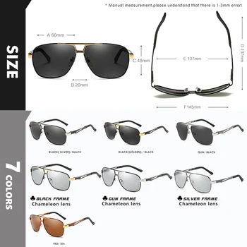 Brand de Top Polarizat ochelari de Soare Barbati Femei Design Retro Fotocromatică Ochelari Anti-Orbire Conducere Ochelari de protectie UV400 lunette de soleil