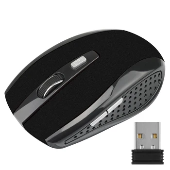 Calculator 2.4 Ghz Wireless Mouse Optic cu USB Receptor 6 Butoane Gaming mouse 800/1200/1600DPI Accesoriu Verde