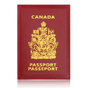Canada Deținător de Pașaport Protector Portofel Carte de Afaceri Moale Capac Pașaport Canadian Portofel de Afaceri Carte de IDENTITATE Deținător de Pașaport