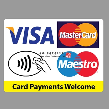 Card Contactless Plăți Autocolant Card De Credit Taxi Magazin Visa Mastercard Maestro