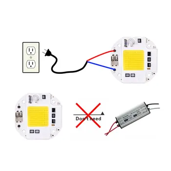 Chip de LED 20W 30W 50W 220V COB chip de lumină LED Smart IC Nu este Nevoie de Driver DIY Lampada în aer liber chip de lumină lumină de inundații lumina la fața locului