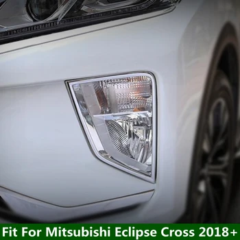 Chrome Fata proiectoare Ceata Lampi de Decorare Acoperire Cadru Trim 2 BUC Pentru Mitsubishi Eclipse Cruce 2018 - 2021 Exterior Refit Kit