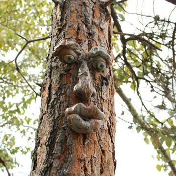Coaja Fantomă Față de Decorare Caracteristici Faciale Decor de Halloween Paști DIY Acasă în aer liber Gardoon Copac Monștri Ornamente elemente de Recuzită