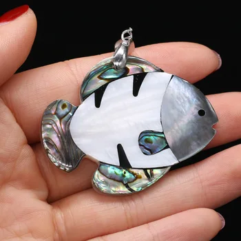 Coajă naturale Pandantiv forma de animale Mama de Perla Despicare Abalone Shell farmecele Pentru a face bijuterii DIY Colier accesorii