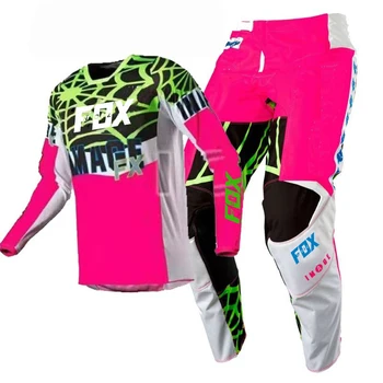 Combinație Bărbați Femei 180 360 MX Dirt Bike Jersey și Pantaloni Combo FLexair BMX/ATV Motocross Echipament Off-Road de Curse de Ciclism pantaloni