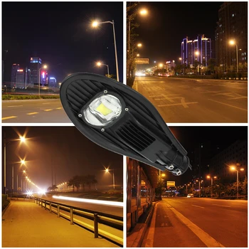 Condus Lumina Strada 30W 50W felinar Iluminat Exterior cu Led-uri Impermeabil Drum Lampa de Gradina Street Lampă de Perete de COB Led Lumini