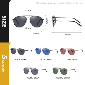 CoolPandas de Aviație de Calitate SUPERIOARĂ Epocă Polarizat ochelari de Soare Barbati WomenPilot ochelari de Soare Ocean Culori de Lentile de Conducere UV400 Ochelari